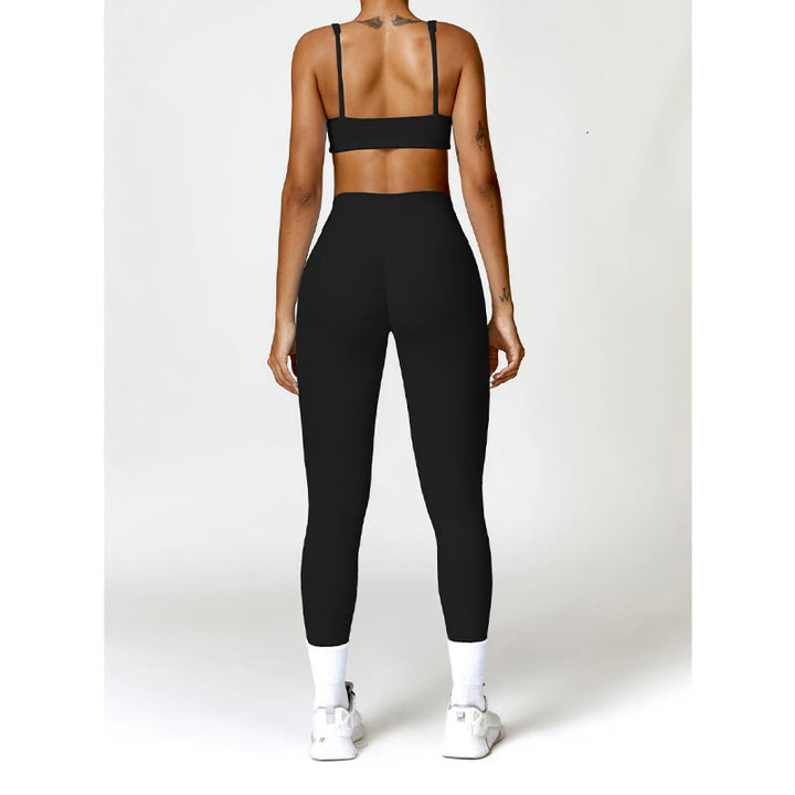 Buddha Stones Sportowy biustonosz do jogi bez pleców z krótkim rękawem - image 5