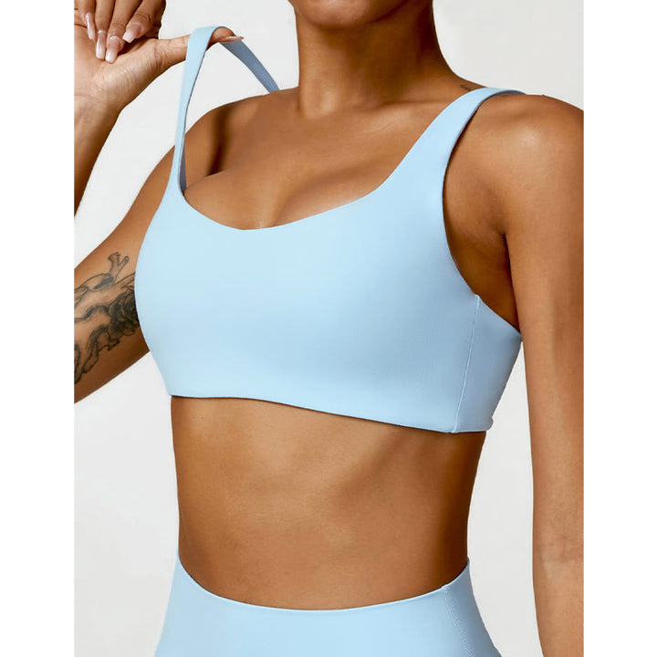 Buddha Stones Sportowy biustonosz do jogi bez pleców z krótkim rękawem - image 14