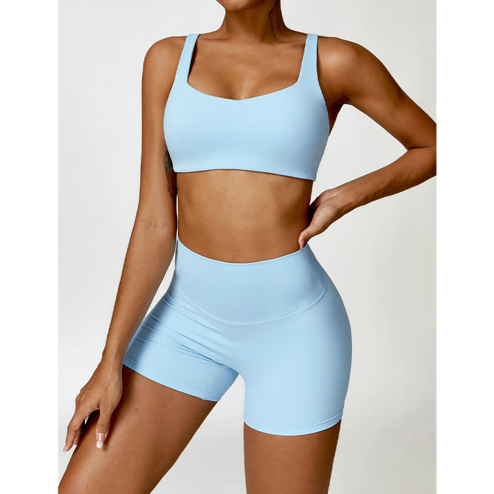 Buddha Stones Sportowy biustonosz do jogi bez pleców z krótkim rękawem - image 17