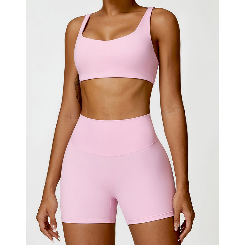 Buddha Stones Sportowy biustonosz do jogi bez pleców z krótkim rękawem - image 37