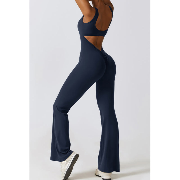 Buddha Stones Damskie Kombinezon Bez Rękawów Spodnie Rozkloszowane Sportowe Fitness Joga Body - image 24