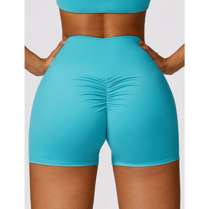 Buddha Stones Gym Sports Yoga Backless Bra Crop Tank Top Oddychające Szorty - image 4