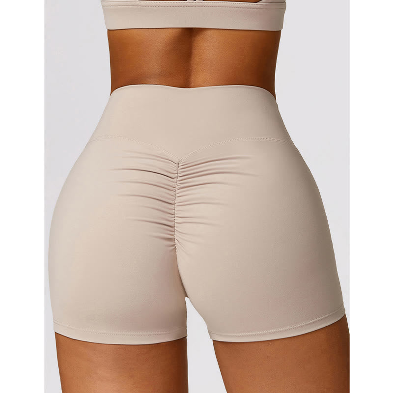 Buddha Stones Gym Sports Yoga Backless Bra Crop Tank Top Oddychające Szorty - image 15