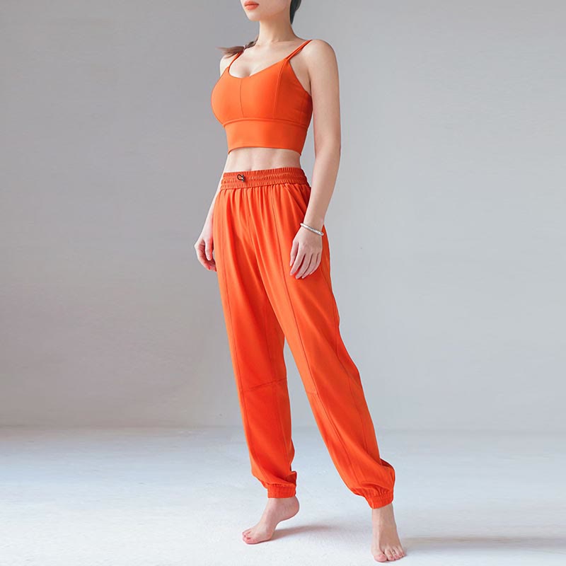 Buddha Stones Wysoki stan Fitness Joga Sportowe Spodnie dresowe Jogger z kieszeniami