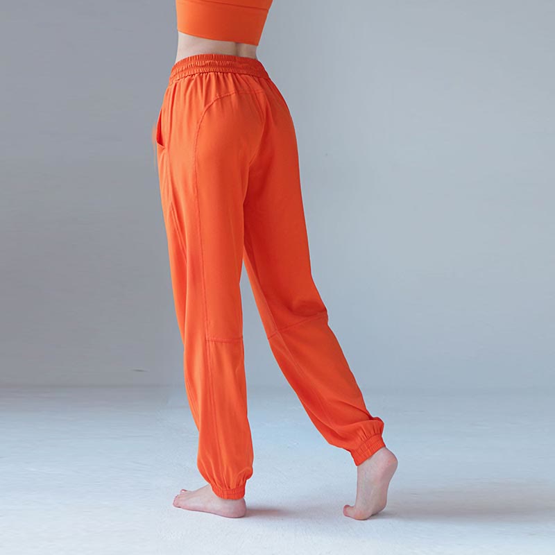 Buddha Stones Wysoki stan Fitness Joga Sportowe Spodnie dresowe Jogger z kieszeniami