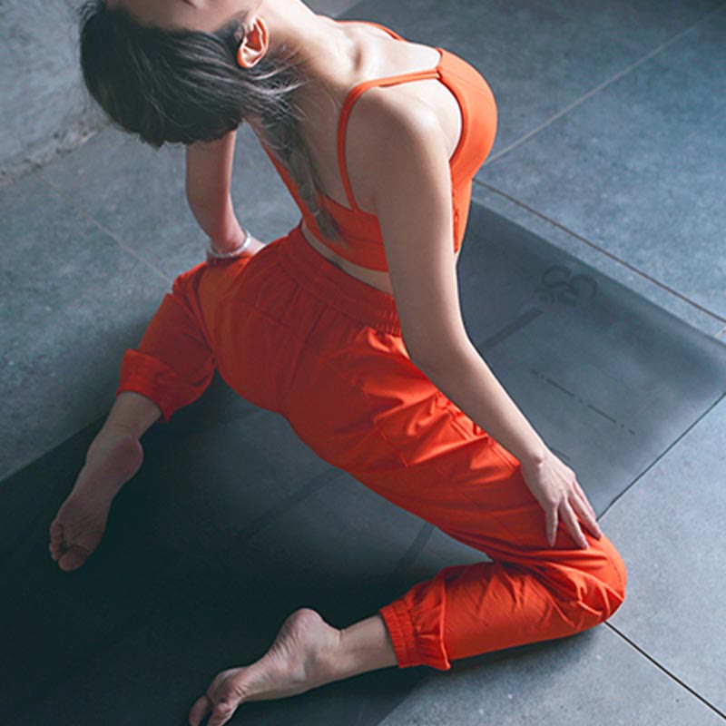 Buddha Stones Wysoki stan Fitness Joga Sportowe Spodnie dresowe Jogger z kieszeniami