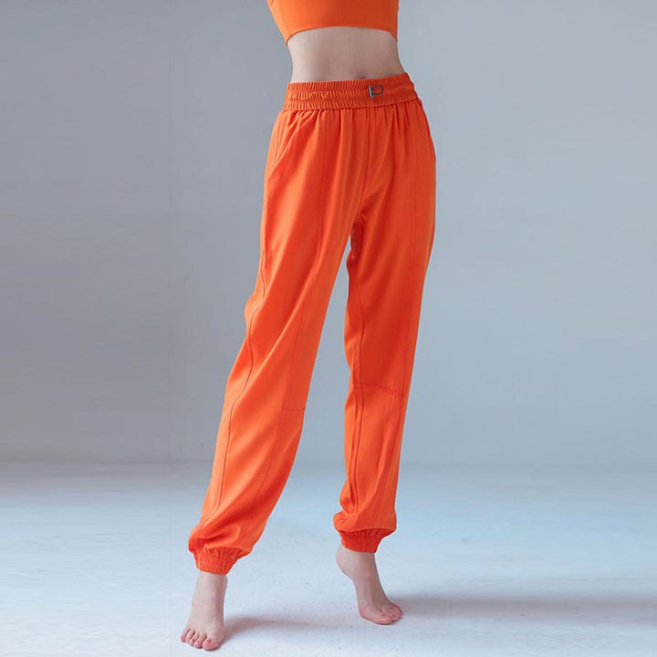 Buddha Stones Wysoki stan Fitness Joga Sportowe Spodnie dresowe Jogger z kieszeniami
