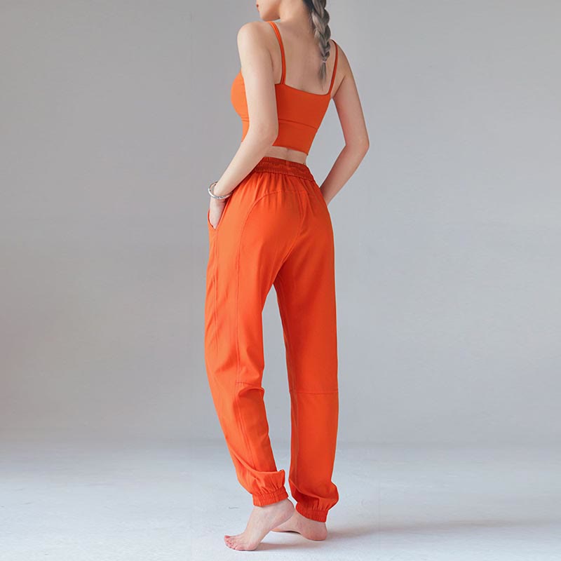 Buddha Stones Wysoki stan Fitness Joga Sportowe Spodnie dresowe Jogger z kieszeniami