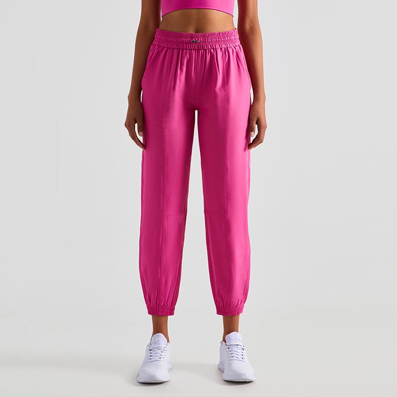 Buddha Stones Wysoki stan Fitness Joga Sportowe Spodnie dresowe Jogger z kieszeniami - Róża czerwona - US8-10, UK/AU12-14, EU40-42 (XL) - image 34