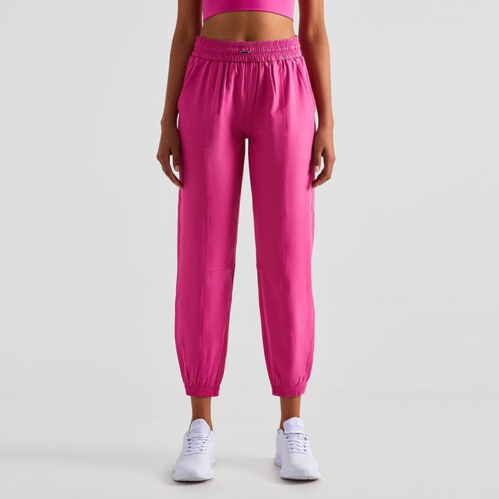 Buddha Stones Wysoki stan Fitness Joga Sportowe Spodnie dresowe Jogger z kieszeniami - Róża czerwona - US8-10, UK/AU12-14, EU40-42 (XL) - image 34