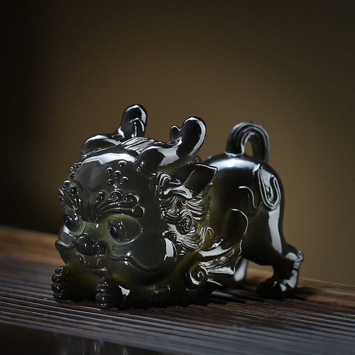 Buddha Stones Zmieniające Kolor Małe PiXiu Sztabki Żywicy Herbata Zwierzę Domowe Bogactwo Figurka Dekoracja
