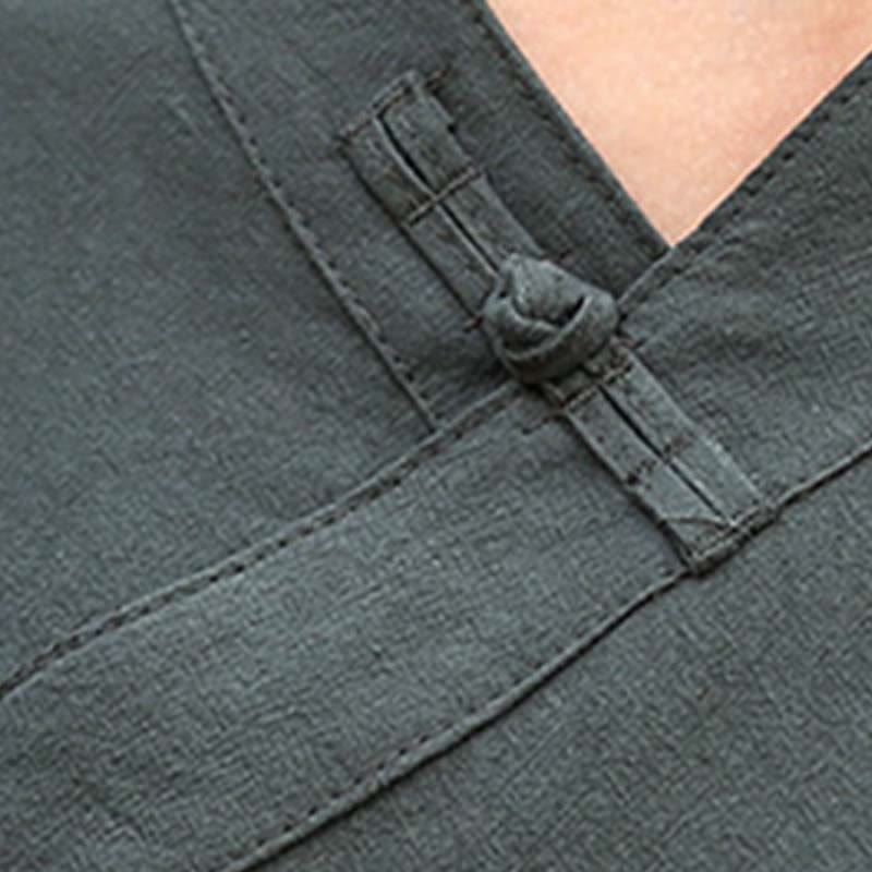 Buddha Stones 2 szt. Półrękaw, dekolt w serek, koszula, spodnie, medytacja, zen, tai chi, lniana odzież damska - image 21