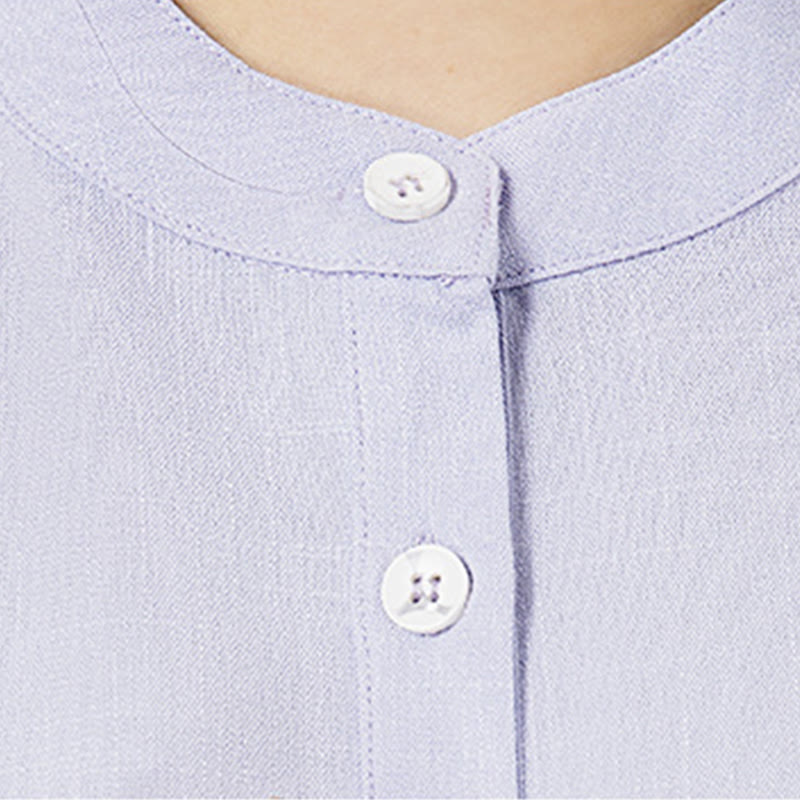 Buddha Stones 2 szt. Jednolity kolor Trzy czwarte koszula Top spodnie Medytacja Zen Tai Chi bawełna len odzież damska zestaw