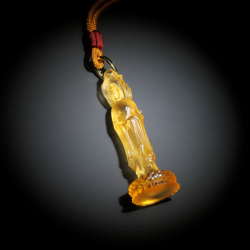 Buddha Stones Awalokiteśwara Budda Liuli Naszyjnik Harmonii