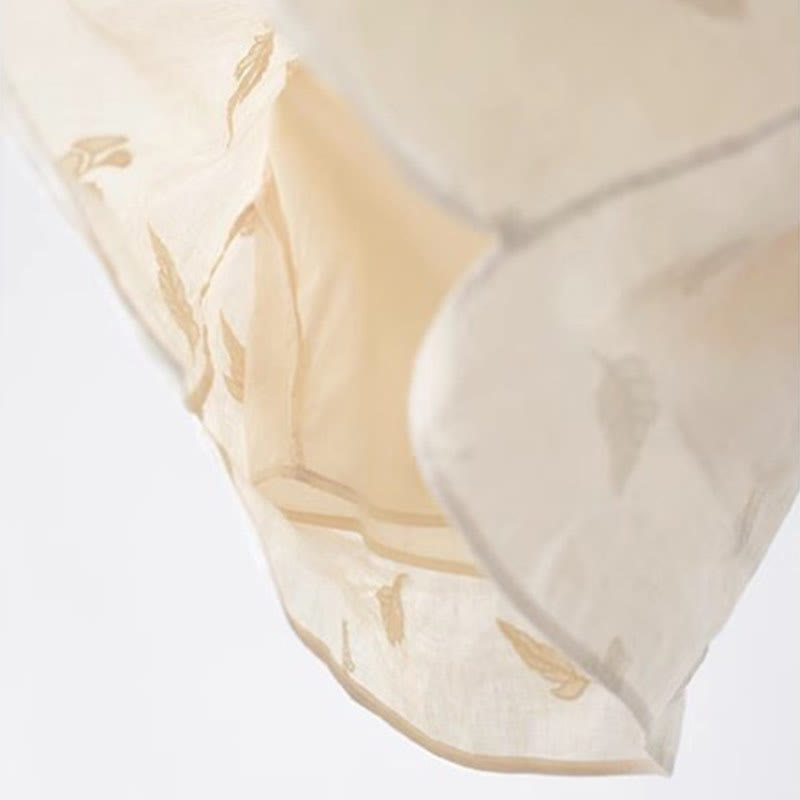 Buddha Stones Ramie Lniana Luźna Bluzka Z Krótkim Rękawem Koszula W Stylu Chińskim