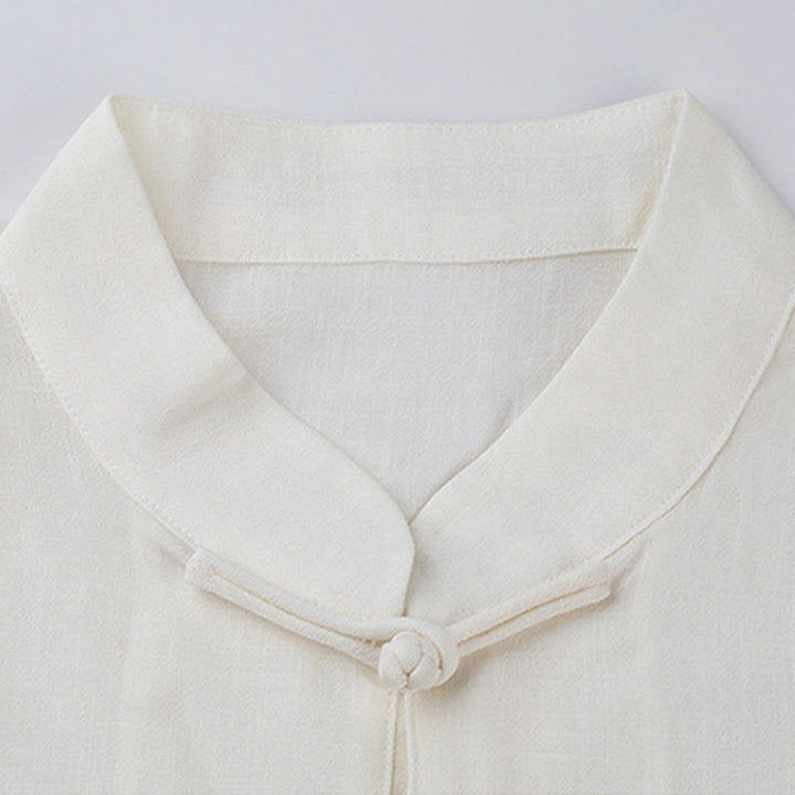 Buddha Stones Jednolity Kolor Żaba-Guzik Medytacja Modlitwa Duchowy Zen Tai Chi Qigong Praktyka Unisex Zestaw Ubrań - image 15