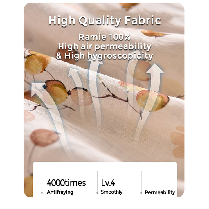 Buddha Stones Owoce Liście Wzór Latarnia Rękaw Luźna Koszulka T-shirt - image 16