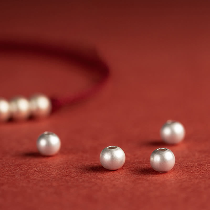 Bransoletka ochronna z trzema koralikami i Buddha Stones próby 925 - image 6