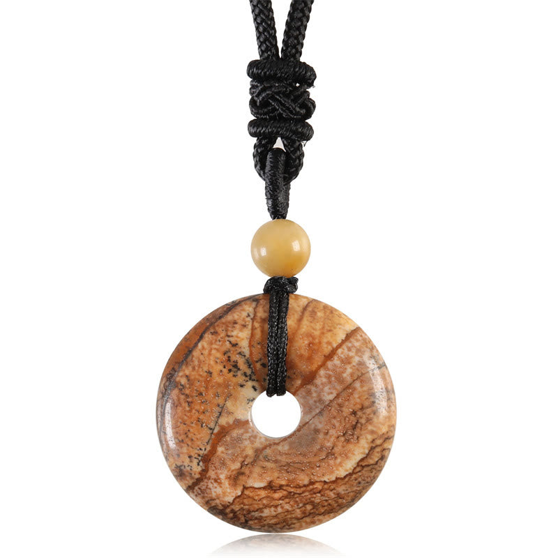 Wisiorek z Buddha Stones, szczęśliwa moneta, uzdrawiający kryształ, naszyjnik z kamieni szlachetnych
