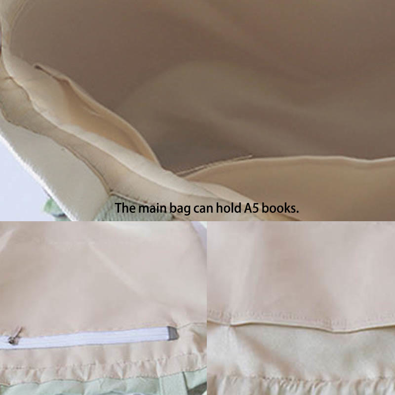 Buddha Stones Haftowane Kwiaty Trawy Wiśniowe Kwiaty Płócienna Torba Tote Crossbody Torba Na Ramię Torebka - image 3