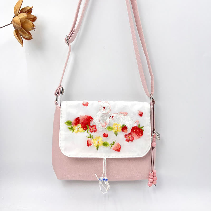 Buddha Stones haftowane Kamelia Epifyllum Gardenia Sakura Kwiaty Torba Crossbody Torba na ramię Torba na telefon komórkowy