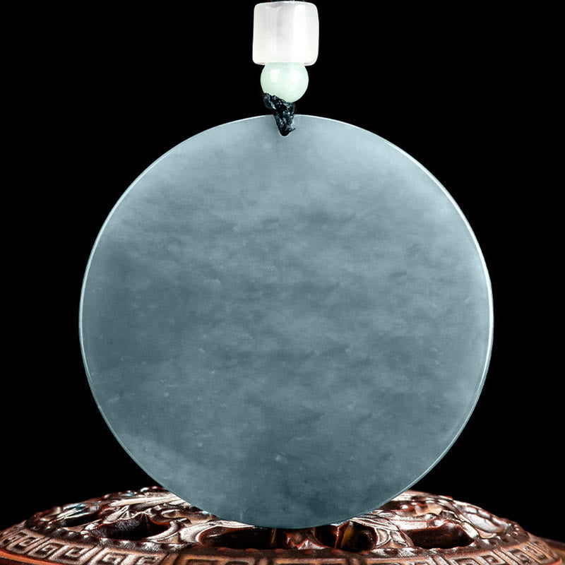 Buddha Stones Kwan Yin Awalokiteśwara Jadeitowy naszyjnik sznurkowy obfitości