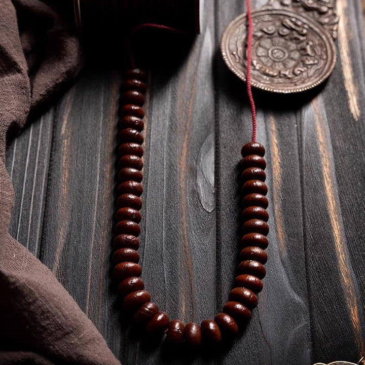 Buddha Stones Naturalne Tybet 108 Mala Koraliki Fioletowe Nasiona Bodhi Hetian Cyan Jade Miedź Dorje Bransoletka Pokoju
