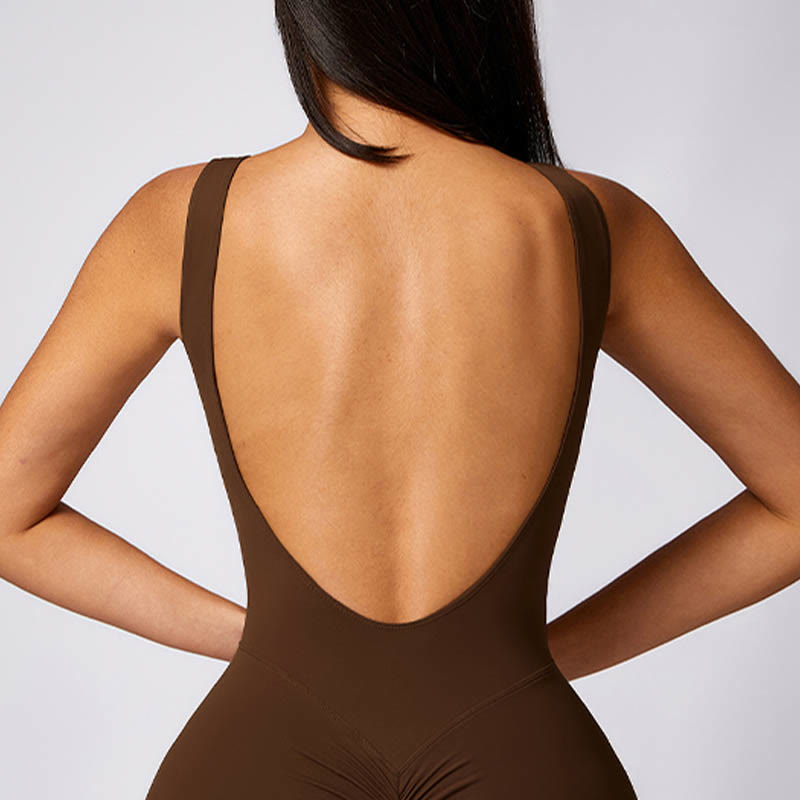 Buddha Stones Damskie Kombinezon Bez Rękawów Swobodny Spodnie Rozkloszowane Sportowe Fitness Joga Body - image 25