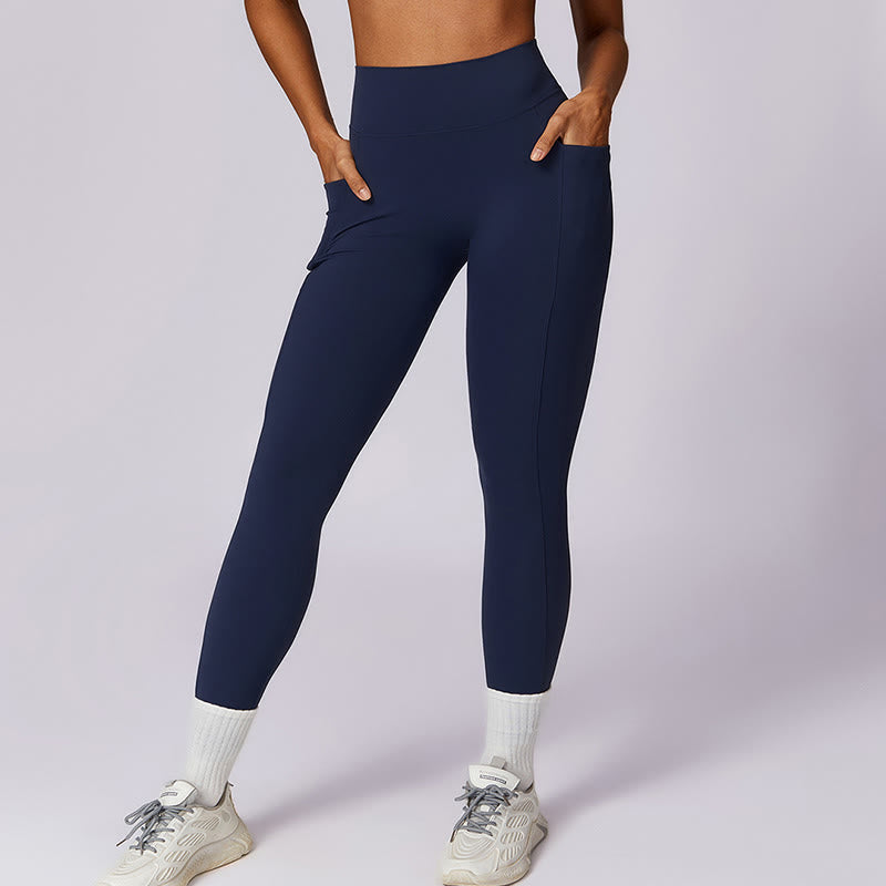 Buddha Stones Jednokolorowy biustonosz z dekoltem halter Długi rękaw Crop Tank Top Spodnie Sport Fitness Siłownia Joga Stroje - image 15