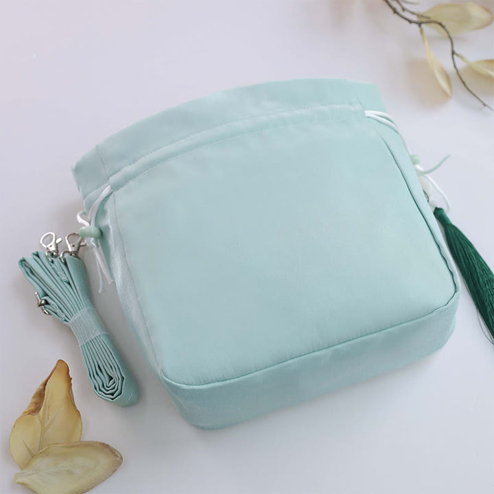 Buddha Stones Suzhou Haft Królik Lotos Epifyllum Piwonia Magnolia Torba Tote Crossbody Torba na ramię Torebka