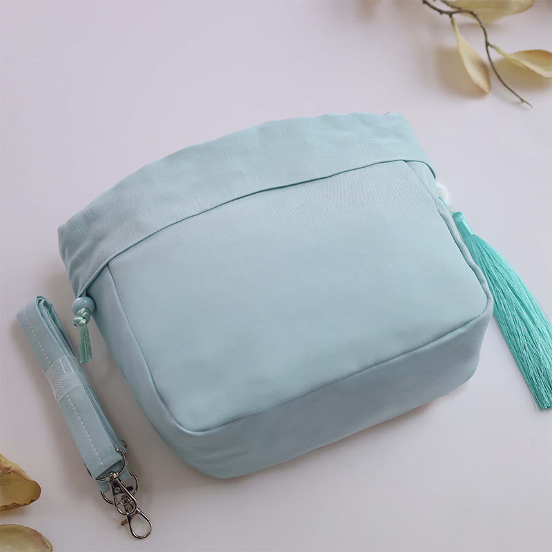 Buddha Stones Suzhou Haft Lotos Epifyllum Magnolia Bawełna Len Torba Crossbody Torba na ramię Torebka