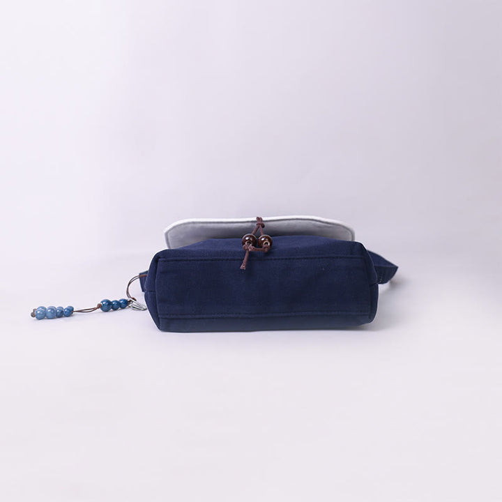 Buddha Stones haftowane Kamelia Epifyllum Gardenia Sakura Kwiaty Torba Crossbody Torba na ramię Torba na telefon komórkowy