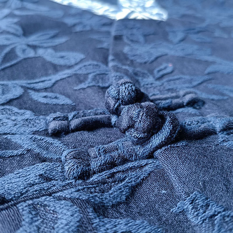 Kurtka żakardowa z długim rękawem i dekoltem w serek w Buddha Stones