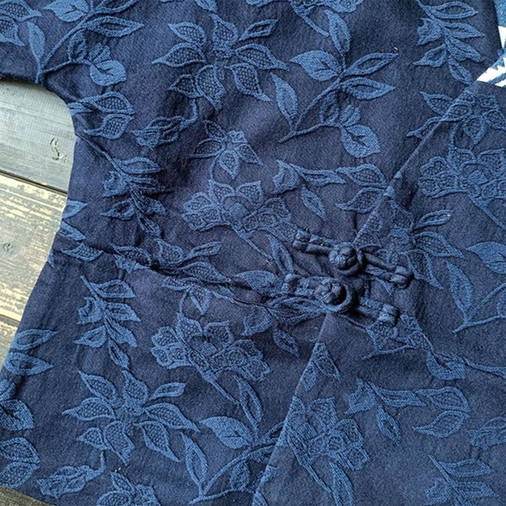 Kurtka żakardowa z długim rękawem i dekoltem w serek w Buddha Stones - image 10