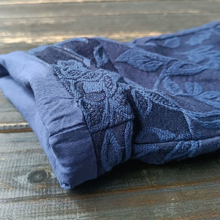 Kurtka żakardowa z długim rękawem i dekoltem w serek w Buddha Stones - image 13