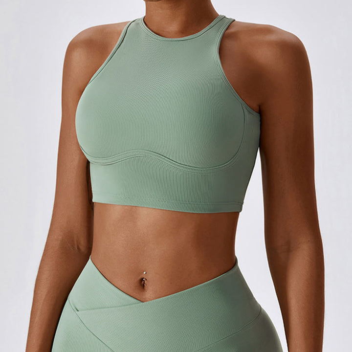 Buddha Stones Bez Rękawów Crop Tank Top Rozkloszowane Spodnie Sport Fitness Joga - image 28