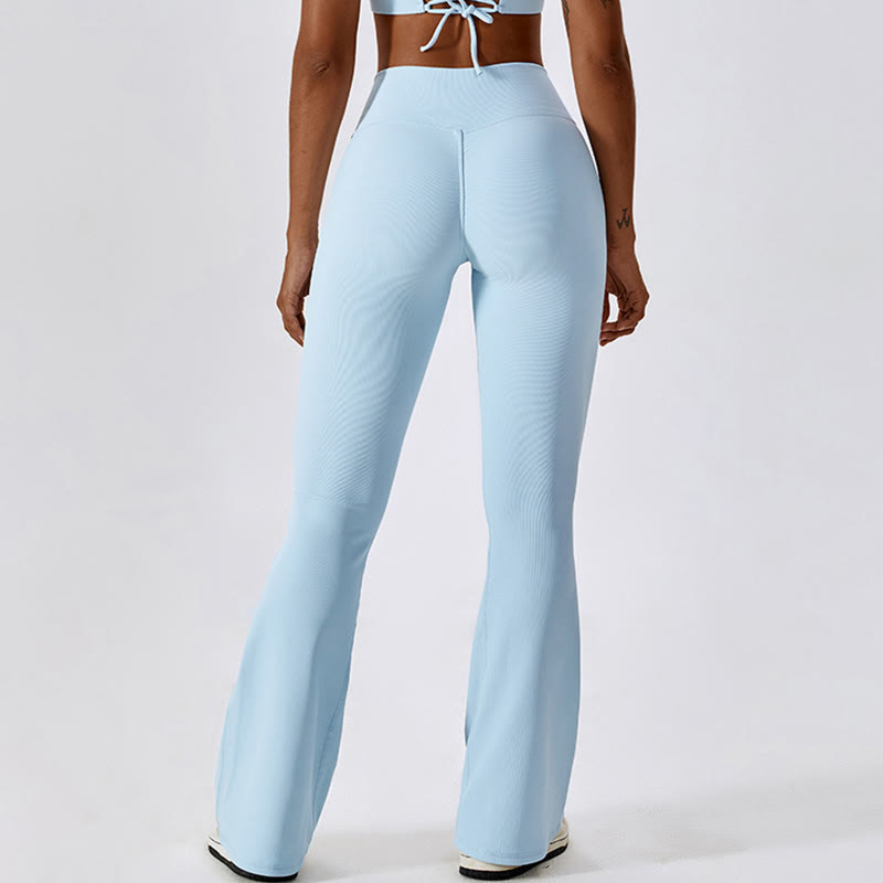 Buddha Stones Bez Rękawów Crop Tank Top Rozkloszowane Spodnie Sport Fitness Joga - image 47