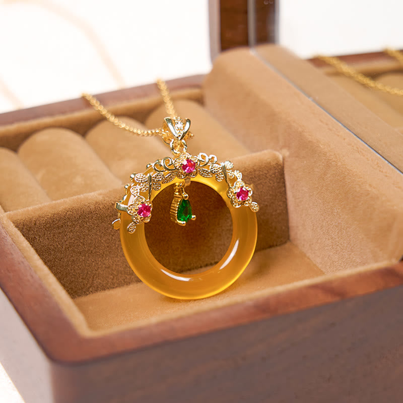 Buddha Stones Zielony Chalcedon Pokój Klamra Projekt Siła Naszyjnik Wisiorek