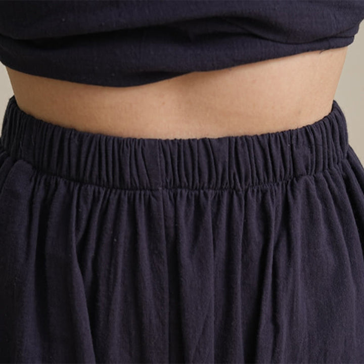 Buddha Stones 2 szt. dekolt w serek rękaw trzy czwarte koszula spodnie medytacja zen tai chi bawełna len odzież damska zestaw - image 18