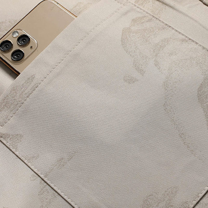 Buddha Stones Drzewa Tang Strój Hanfu Tradycyjny Mundur Krótki Rękaw Top Spodnie Odzież Męski Zestaw - image 7