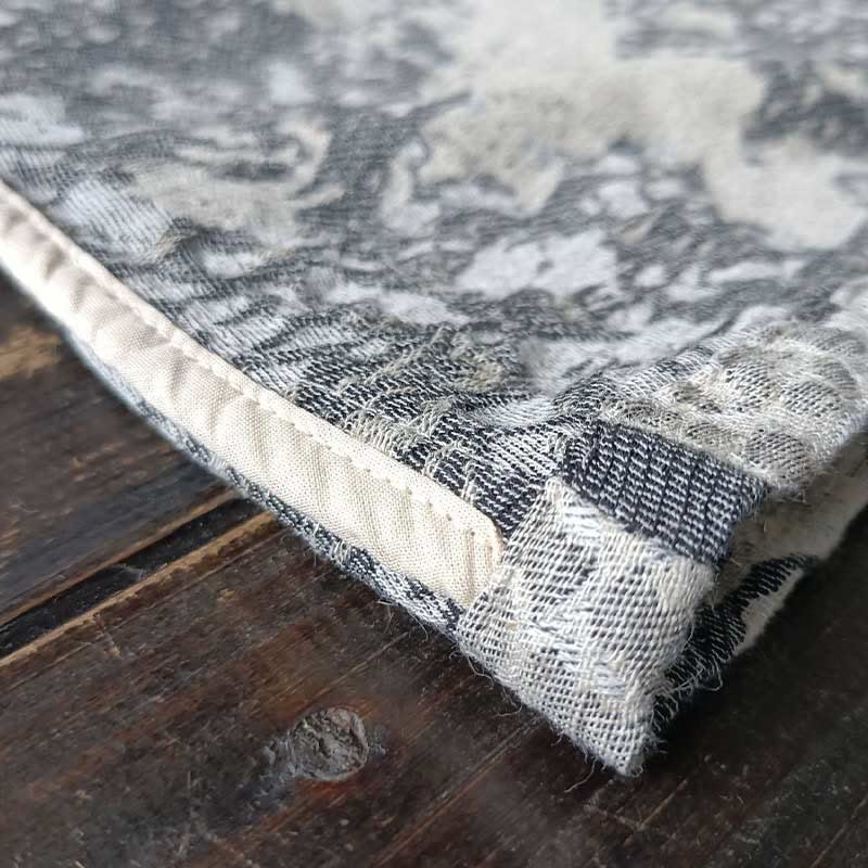 Buddha Stones Czarny Szary Nadruk Żabka Guziki Projekt Długi Rękaw Bawełniana Lniana Kurtka Koszula Z Kieszeniami - image 11