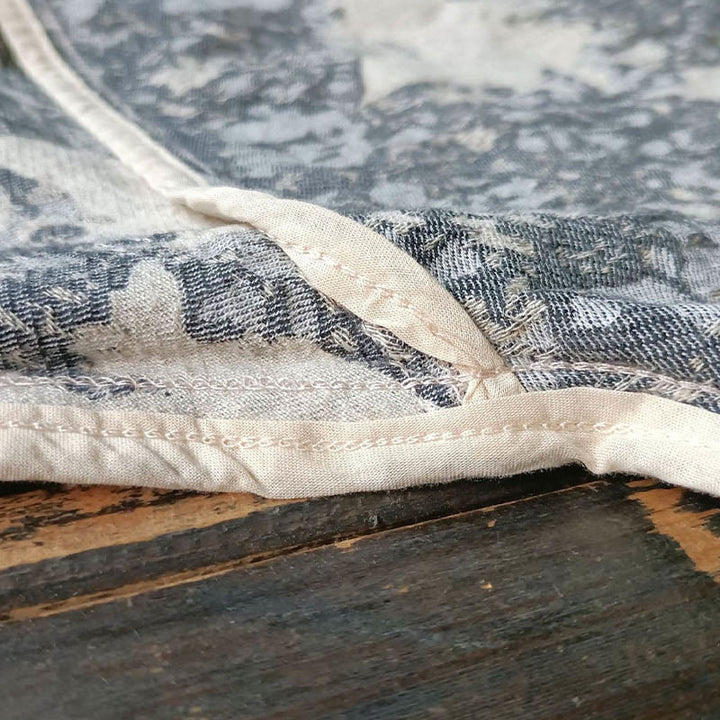 Buddha Stones Czarny Szary Nadruk Żabka Guziki Projekt Długi Rękaw Bawełniana Lniana Kurtka Koszula Z Kieszeniami - image 13