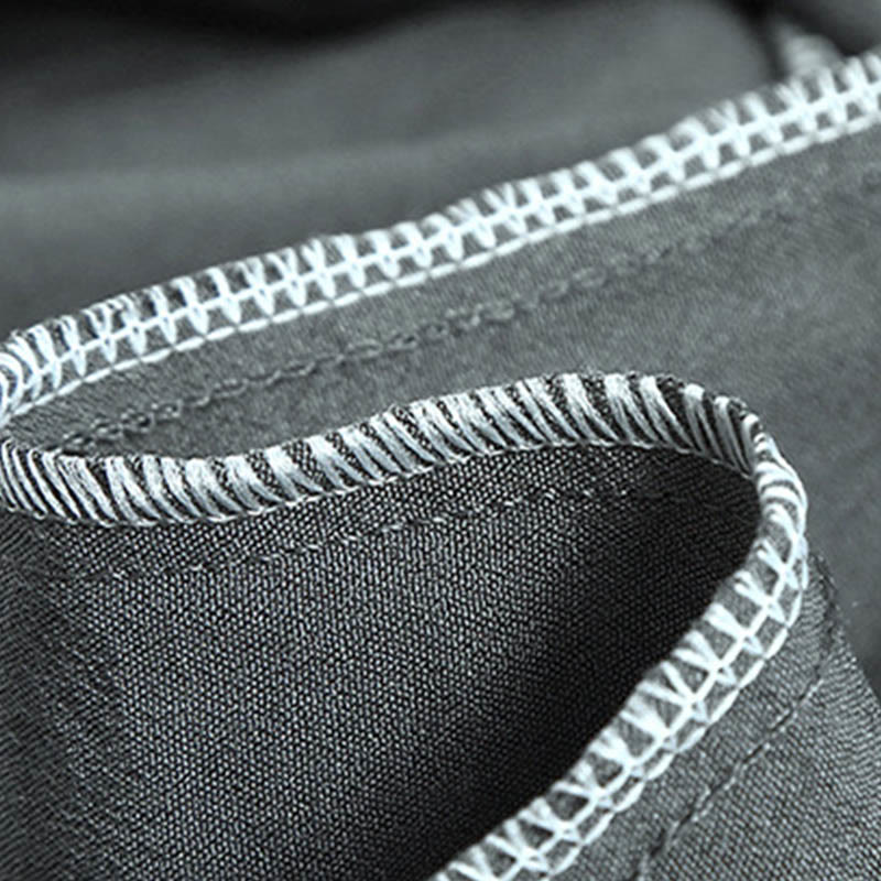 Buddha Stones Smok Fu Charakter Tang Garnitur Tradycyjny Krótki Rękaw Koszula Szerokie Spodnie Odzież Męski Zestaw - image 14