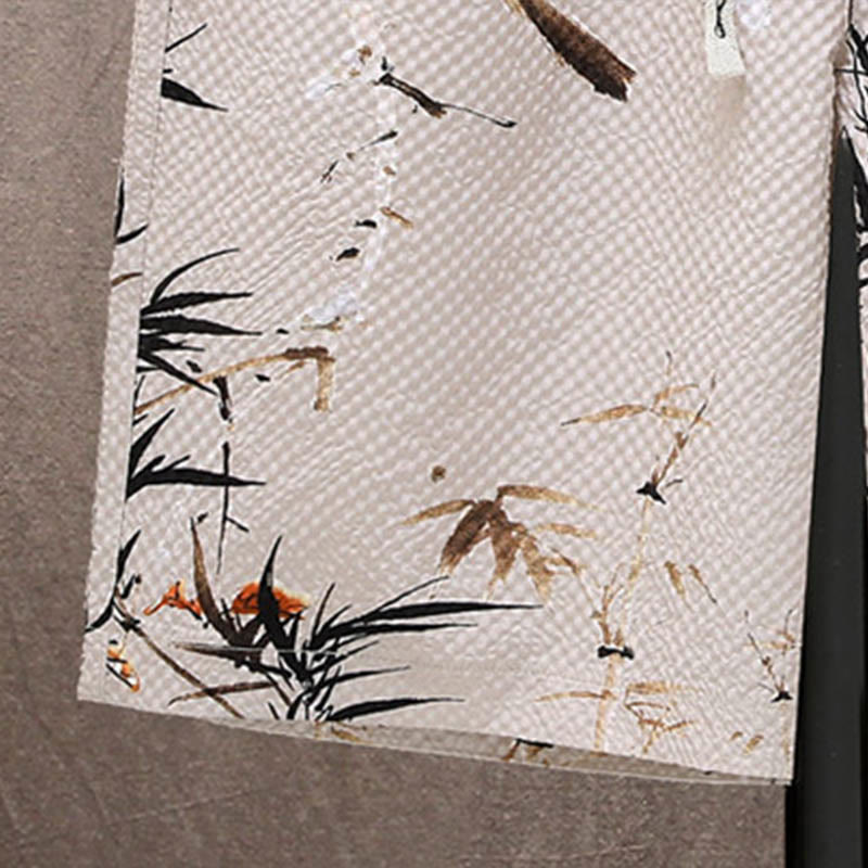 Buddha Stones Krajobraz Kokosy Drzewa Sroka Wzór Krótki Rękaw Szorty Męskie Zestaw - image 24