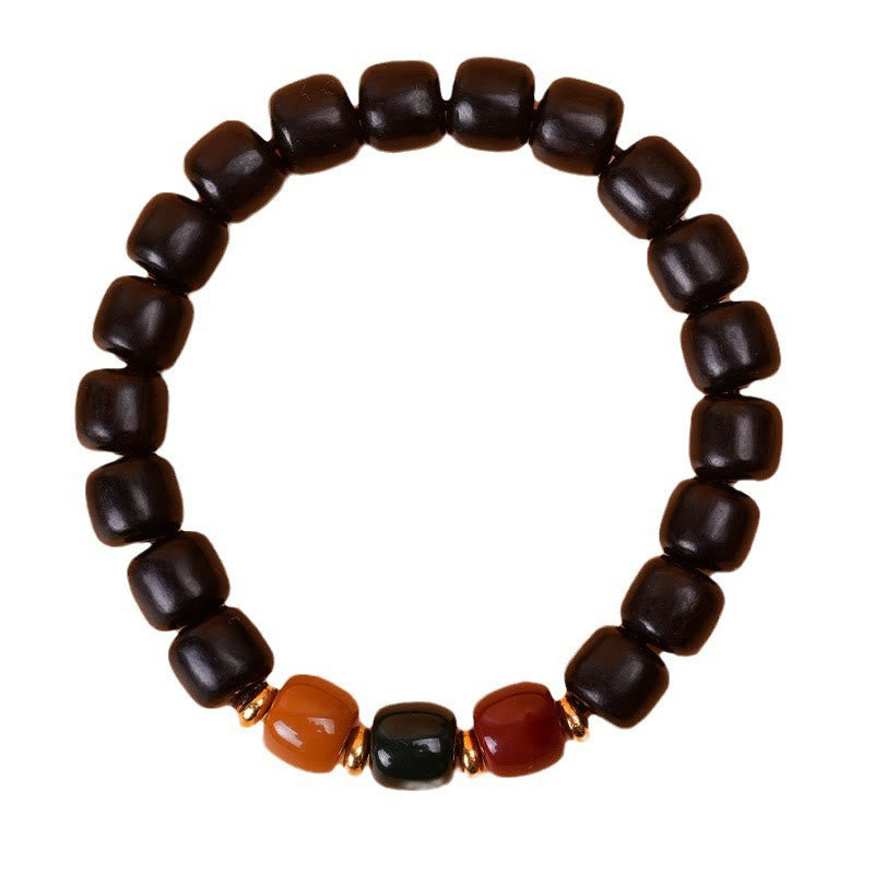 Bransoletka Buddha Stones Ebony Wood Rosewood Peace Balance