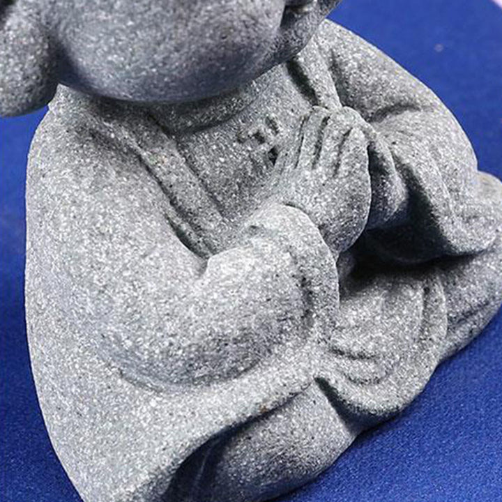 Medytacja Buddha Stones Modlący się Budda Współczucie Spokój Dekoracja domu - image 8