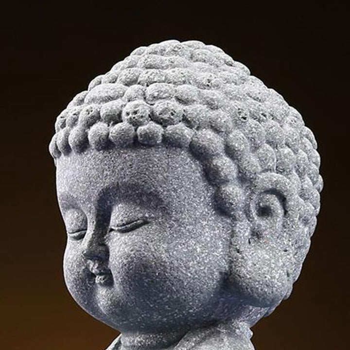 Medytacja Buddha Stones Modlący się Budda Współczucie Spokój Dekoracja domu - image 7