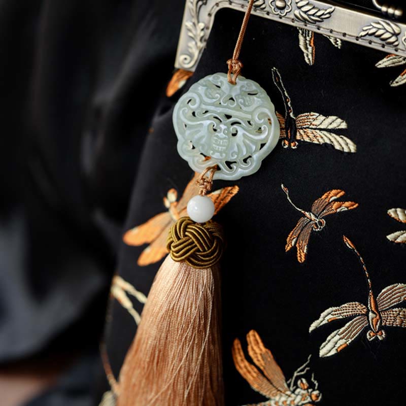 Buddha Stones Mała Ważka Metalowy Łańcuch Crossbody Torba Torba Na Ramię Torba Na Telefon Komórkowy