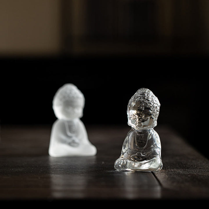 Buddha Stones Mini Tathagata Budda Liuli Serenity Dekoracja biurka - image 12