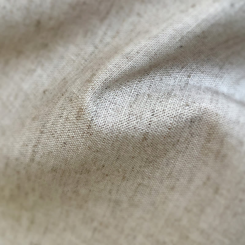 Koszula męska z krótkim rękawem i guzikami z lnu w jednolitym kolorze z Buddha Stones - image 11